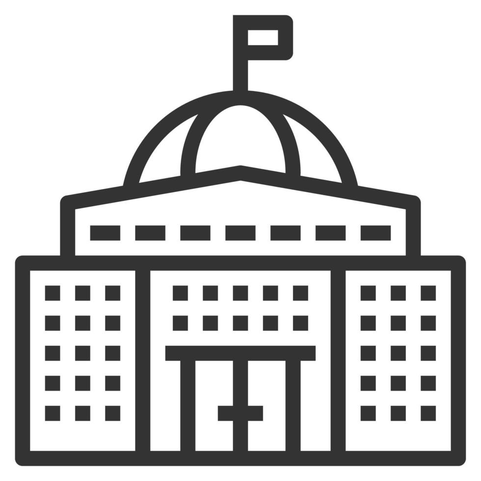 government-line-icon-logo-free-vector